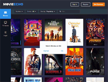 Tablet Screenshot of movieecho.com